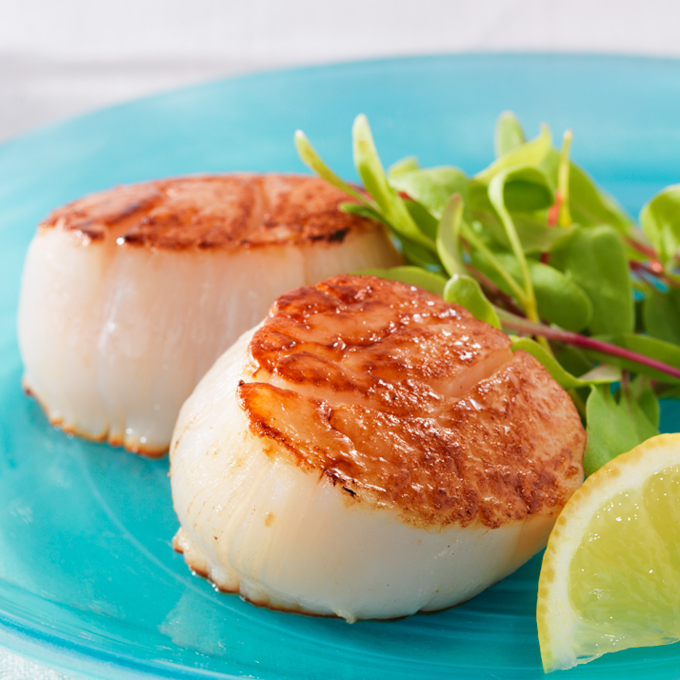 Super Colossal Wild Caught Sea Scallops U/10