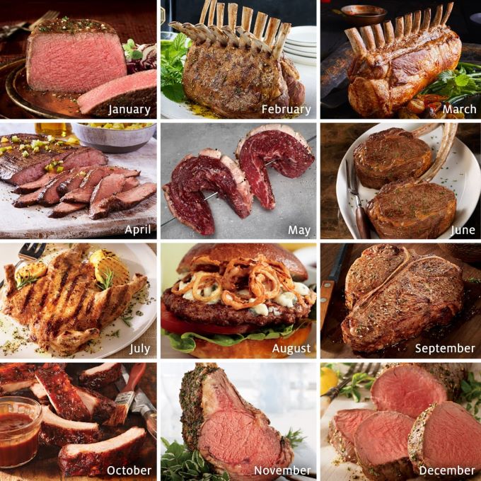 FAMILY: Steaks and more in 12 or 6 month Subscriptions